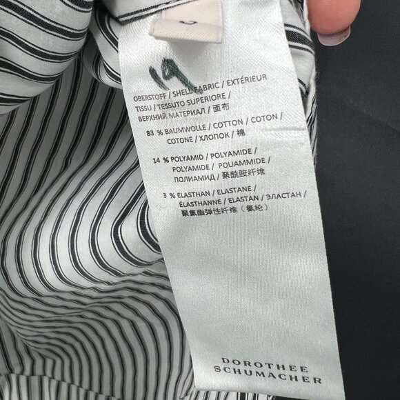Dorothee Schumacher striped tunic art to wear top button front lagenlook 3 M - Picture 16 of 16